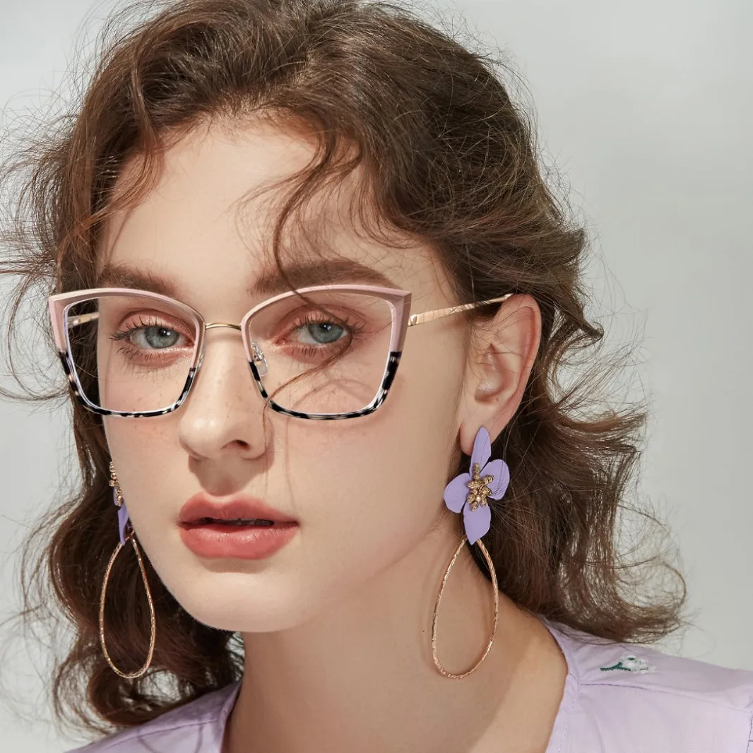 السيدات المألوف الراقية وصفة طبية نظارات النساء طول النظر الشيخوخي نظارات للقراءة مكافحة الضوء الأزرق مد البصر قصر النظر نظارات