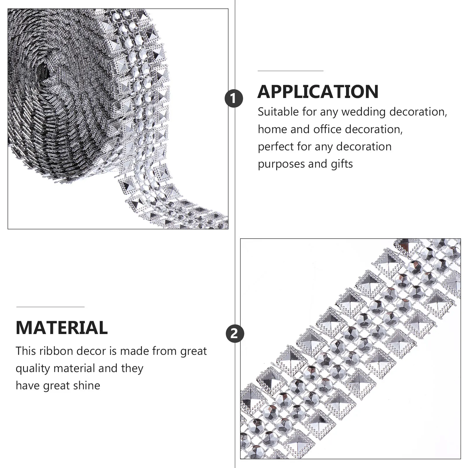 

Rhinestone Ribbon B for DIY Clothes Diy Clothes Accessories Accessories 10M Long Wedding Party Decoration Craft Supply