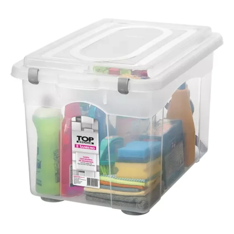 

56.1 Liter Transparent Office Organizer With Lid Boxes, Boxes and Baskets Decorative Boxes