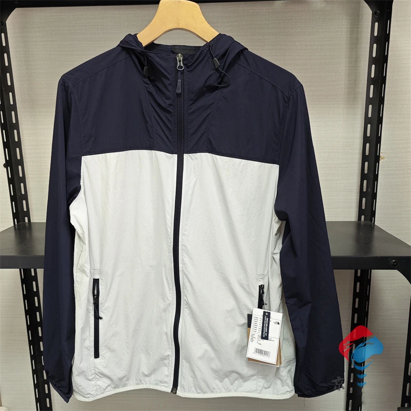 Chaquetas de verano de lujo para hombre, ropa de protección solar con capucha, impermeable, ultraligera, empalme Harajuku, secado rápido, pesca y senderismo