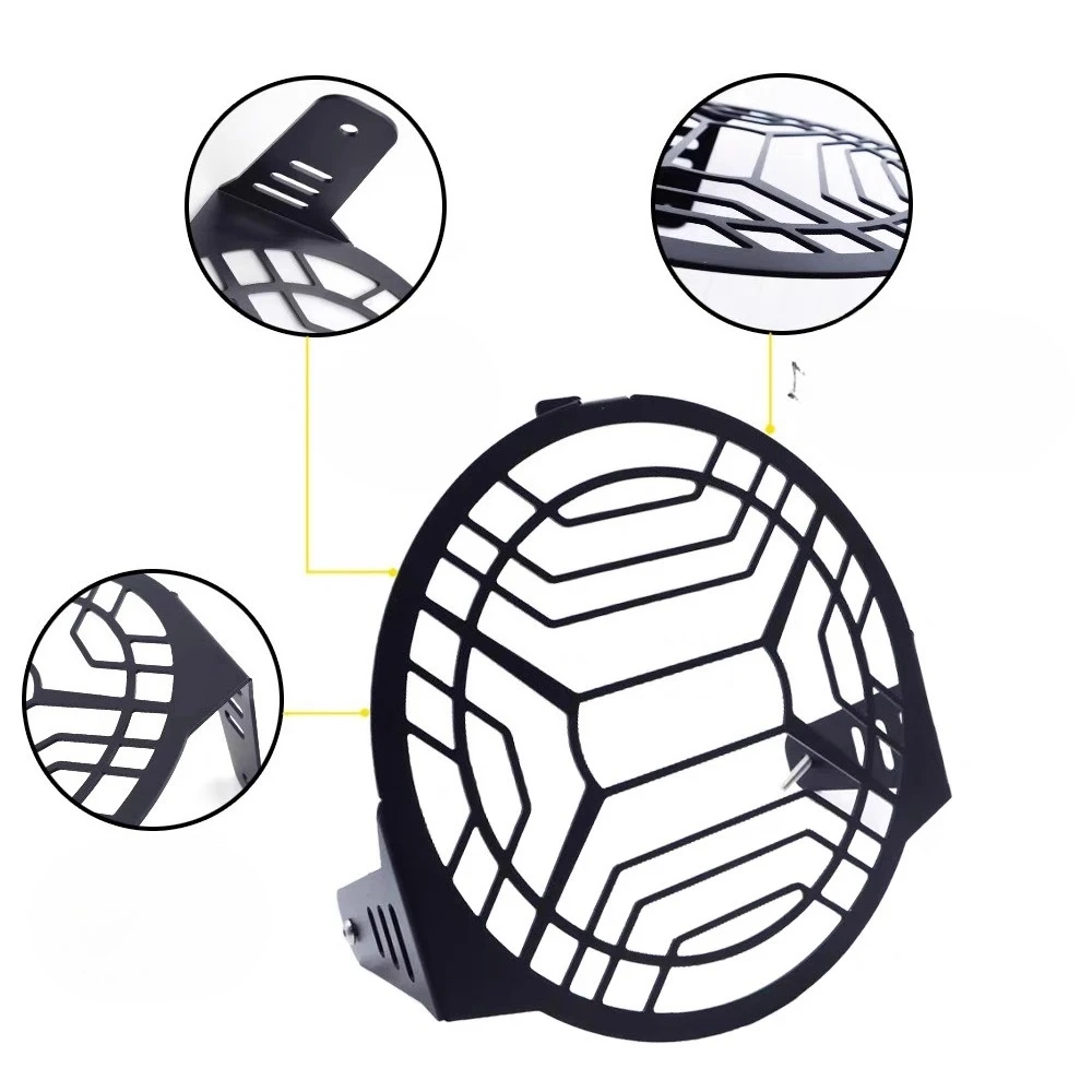 لدرع شبكة عاكس الضوء المعدل Norden901، غطاء حماية للمصباح الأمامي من الفولاذ المقاوم للصدأ