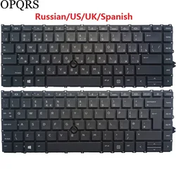 NEW FOR HP Elitebook 840 G7 G8 745 G7 Russian/US/UK/Spanish/Latin/Nordic laptop keyboard With pointing stick NO frame