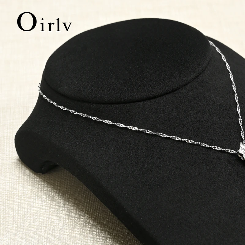 oirlv original design flannel square-bottom jewelry display stand necklace exclusively for commercial use by jewelry merchants