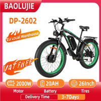 BAOLUJIE DP-2602-1 Electric Bicycle 2000W Dual Motor 26 Inch Mountain Bike Adult Electric Bicycle 48V 20Ah Battery E-bike