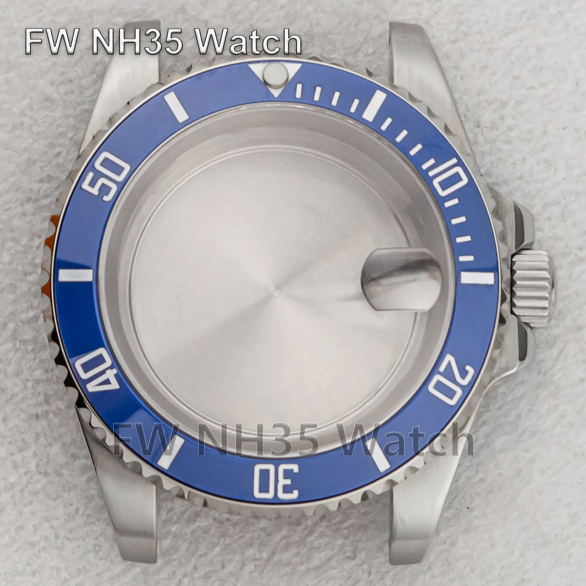 NH35 Case Bezel Insert Sapphire Glass 10ATM Waterproof Watch Case for SUB GMT Watch Parts 40mm Case Fit NH35/NH36 Movement