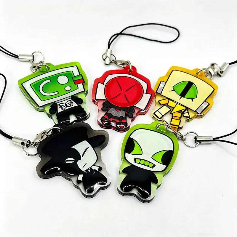Llavero Die of Death - Colgante para Teléfono de Acrílico Epoxi - Merchandising de Gaming con Bordes de Colores - Accesorio Coleccionable