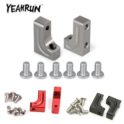 YEAHRUN 2Pcs Aluminum Alloy Servo Mount Bracket for Axial SCX10 90047 Wrangler 1/10 RC Rock Crawler Car Truck Replacement Parts