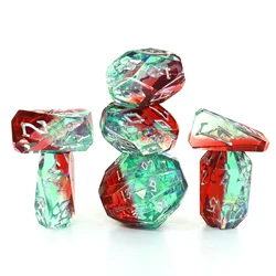 Resin DND Dice, Dungeons and Dragons Dice Set DND with Box Polyhedral DND Dice