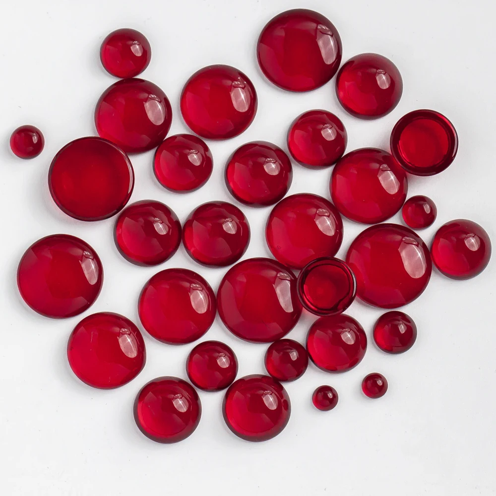 

Смола пластик красная плоская задняя часть круглый камея кабошон заколка для волос серьги аксессуары ювелирные изделия компонент Diy материал ручной работы 20 шт.