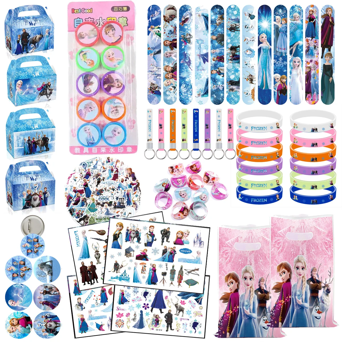 Frozen Princess Party Favors Seal Stamps Goodie Bag Stuffers Fille