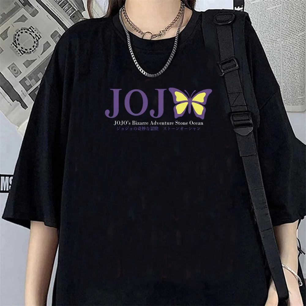 Jojo Bizarre Adventure shirt teen harajuku  korean clothes Pastel Graphic Pop Culture t shirt University Punk korean clothes