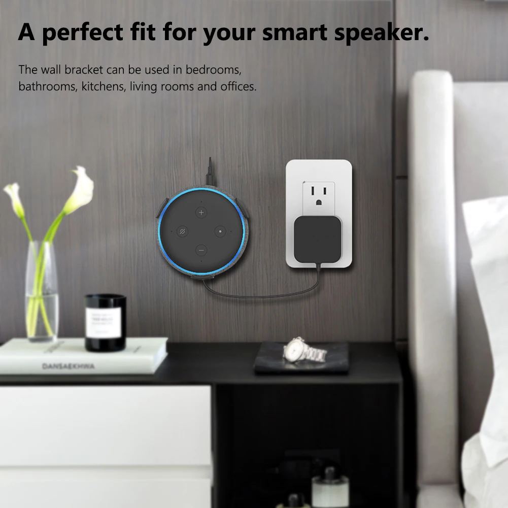 Staffa per montaggio a parete per altoparlanti Staffa per montaggio a parete per barra audio per accessori per altoparlanti Echo Dot di terza generazione