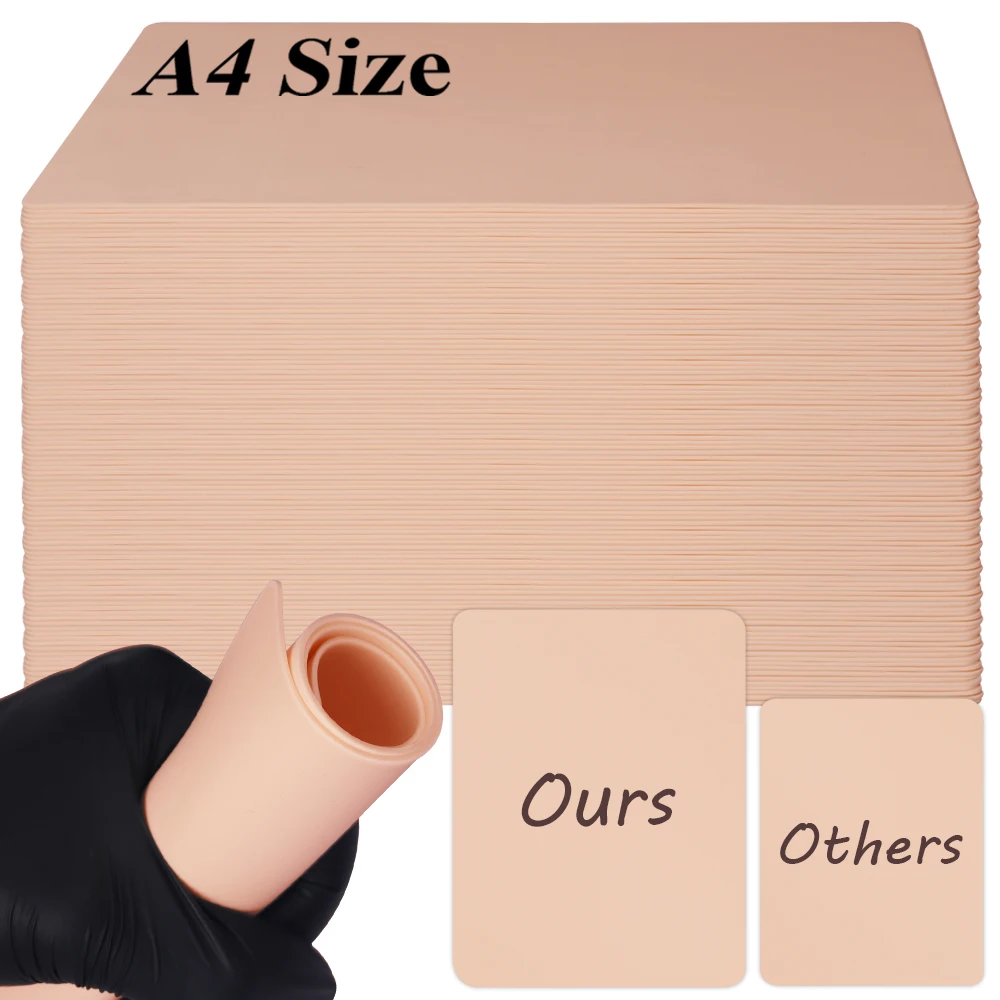 

A4 большой размер татуировки практика кожи поддельные татуировки тренировочная кожа пустая синтетическая кожа для перманентного макияжа аксессуары для татуировок