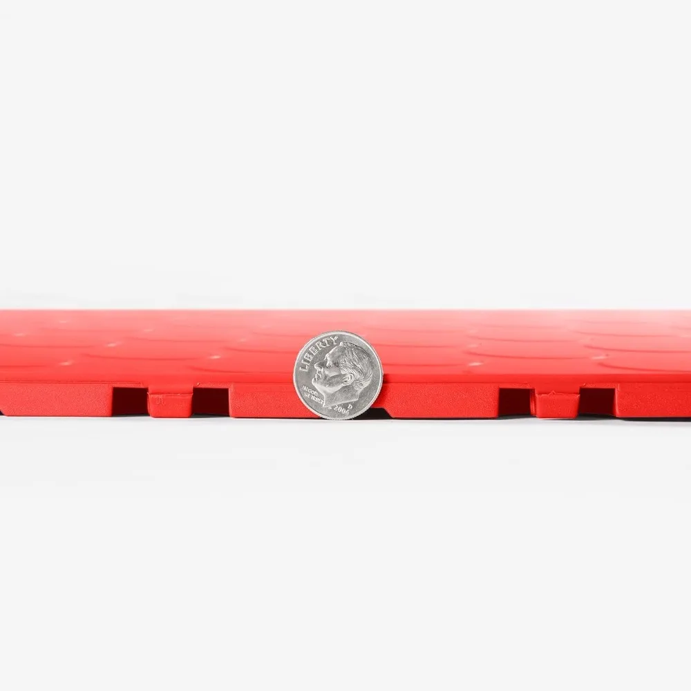 Rutschfeste 12x12 ineinandergreifende Garagenbodenfliesen aus Kunststoff für einfache Snap-Together-Installation und Organisation