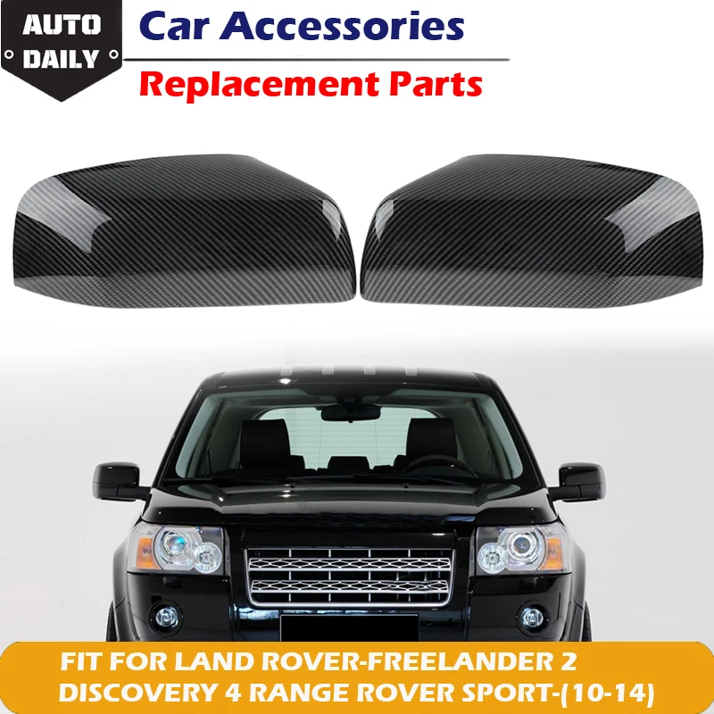 Rhyming Fit For Land Range Rover Discovery 4 Sport Freelander 2 LR2 LR4 2010-2014 Side Rearview Mirror Cover Wing Mirrors Caps