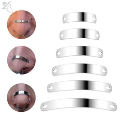 AOEDEJ 1 Piece Stainless Steel Nose Ring 24/30/35/40/45MM Adjustable Bridge Piercing Punk Rock Ear Piercings Jewelry Accessories