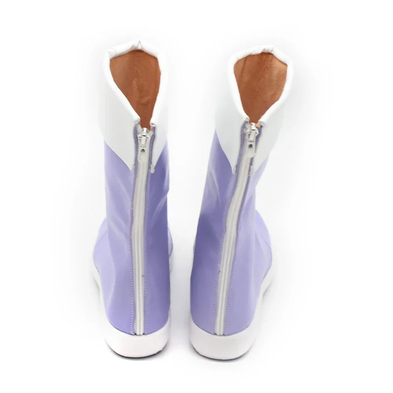 Anime la strega di Mercury Cecilia Dort Scarpe cosplay Stivali di carnevale di Halloween Cosplay Prop Scarpe in pelle PU su misura