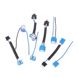 1Pcs H7 H4 Car Truck Female Male Ceramic Headlight Extension Connector Plug Light Lamp Bulb Socket Adapter 12V 4A