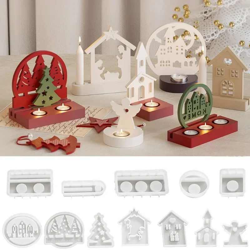 

Новейшая модель 2026 года: формы для подсвечников на Хэллоуин и Рождество, формы для бетонных и цементных подсвечников своими руками, формы для рождественских украшений из смолы и гипса