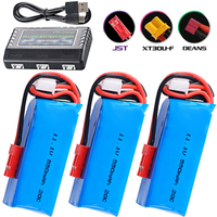 11.1V 550mAh Lipo Battery For RC Helicopter Quadcopter FPV Racing Drone Parts For SU27 Rc Car Model Parts Battery Charger Sets