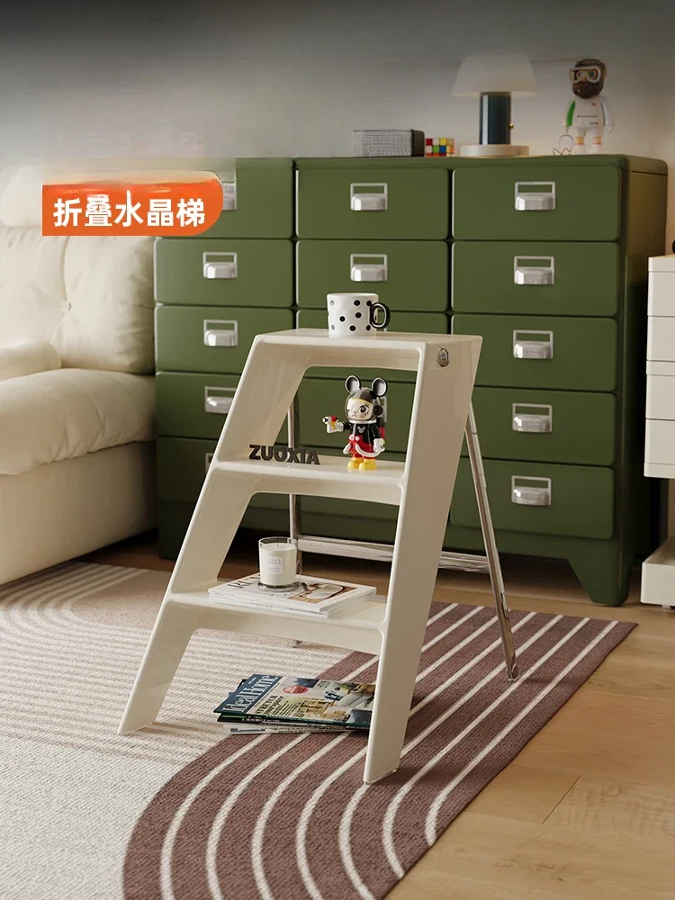 Household ladder folding indoor herringbone multifunctional storage with thickened anti slip