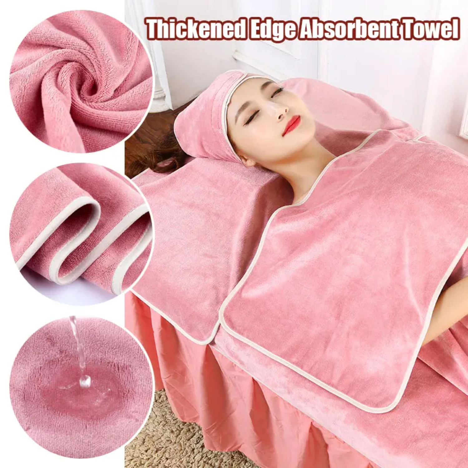 

3pcs Superfine Fiber Soft Absorbent Bath Towel Cleaning Beauty Salon Comfortable Turban Massage SPA Bath Dress Beach Towel