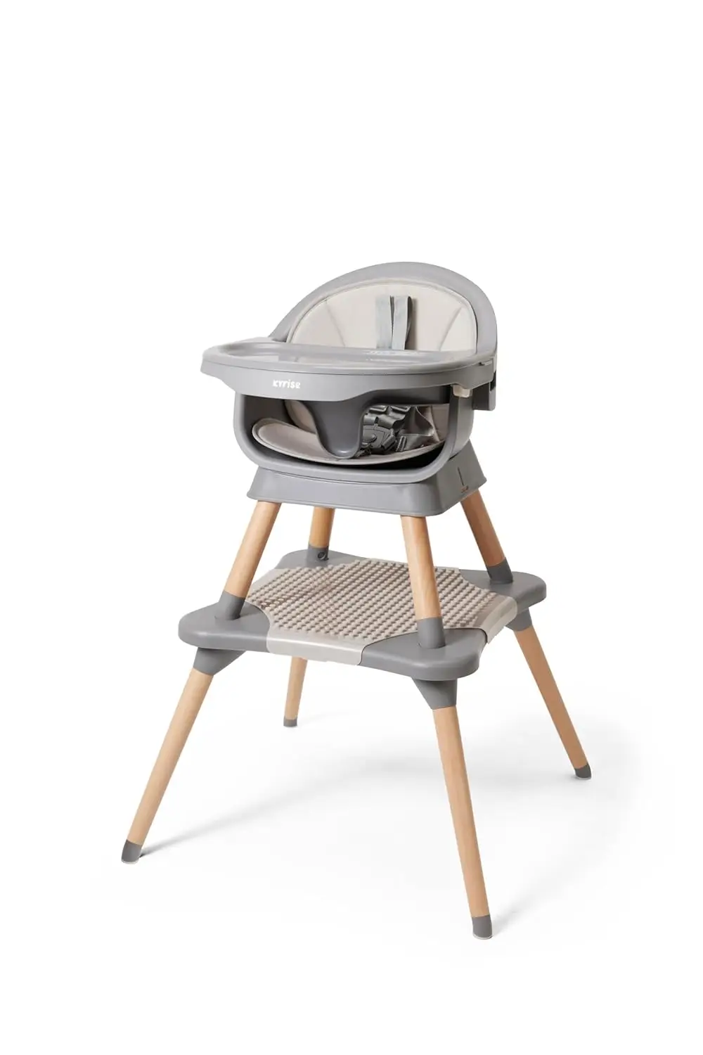 

Стульчик-трансформер 5-в-1 для младенцев и малышей, регулируемый столик, портативное напольное сиденье, серый