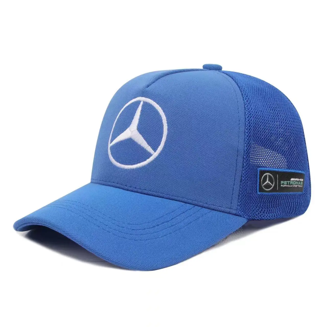 Fashion Leather Mesh Hat Snapback Trucker Outdoor Sport Running Adjustable Baseball Cap For Mercedes Benz B/C/E/S Class A GLC