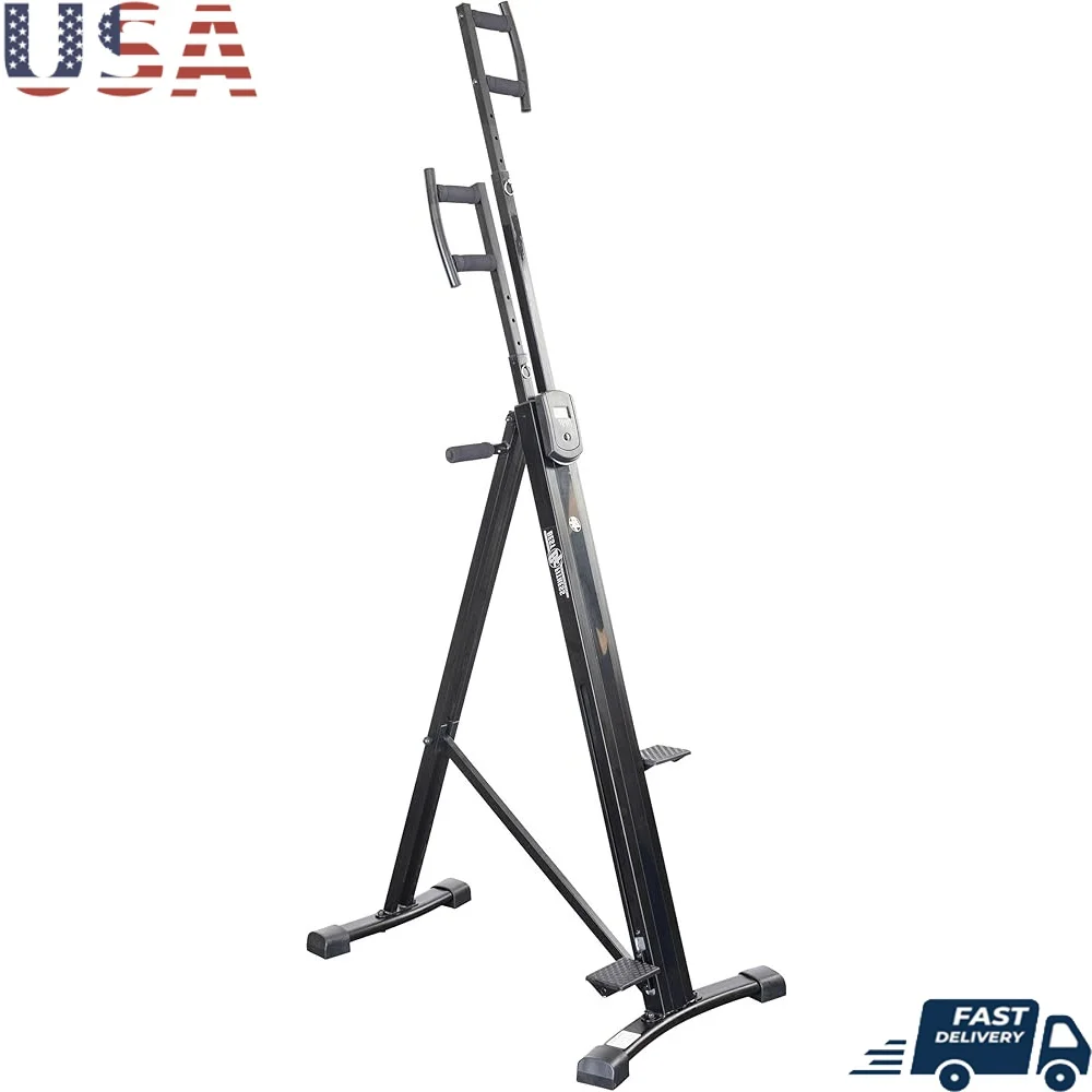 

Vertical Climber Total Body Workout Machine Compact Exercise Equipment Adjustable Intensity Cardio Fitness Home Gym Training