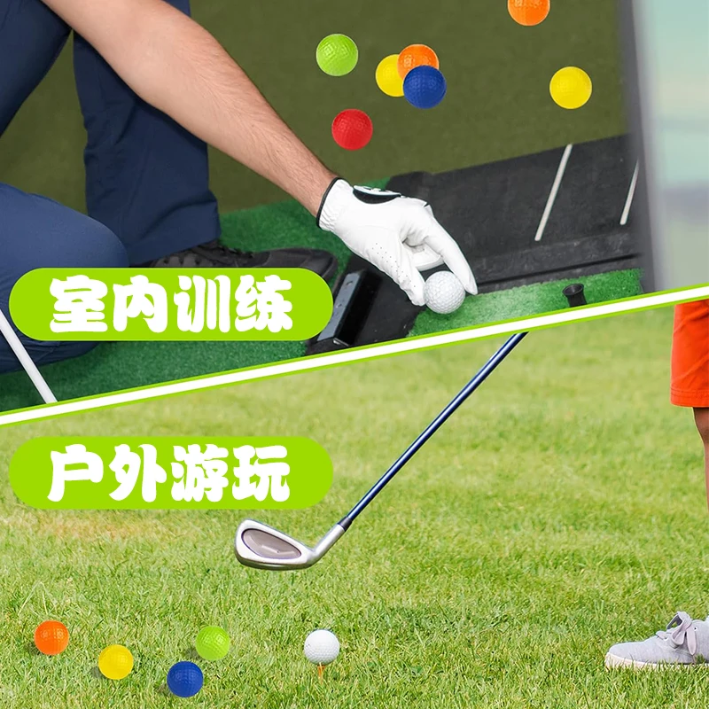 10Pcs/lot Golf PU Foam balls Golf Practice Balls Sponge Elastic Indoor Outdoor Practice Training