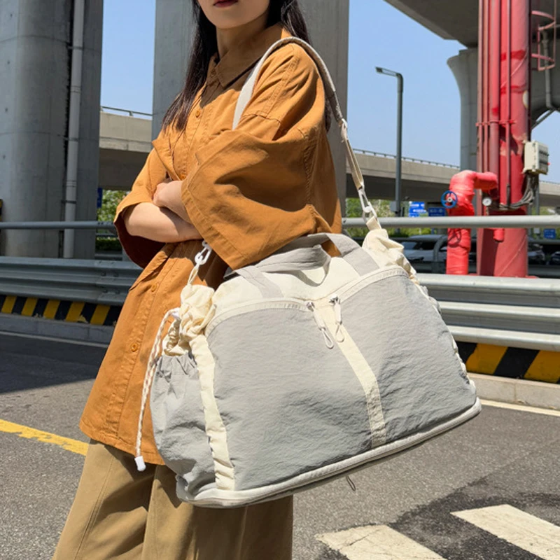 

Travel Luggage Duffel Large Capacity Extensible Crossbody Bags Dry Wet Separation Weekend Trip Handbag Foldable Gym Shoulder Bag