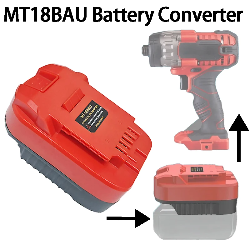 

MT18BAU Battery Adapter for Bauer 20V System Cordless Power Tools for Bauer 20V Lithium Battery Converter for Makita 18V Battery