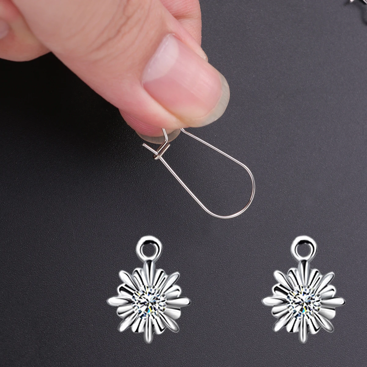 

100Pcs DIY Stainless Steel Earrings Accessories Durable Smooth Lightweight Handmade Jewelry for Women Girls Earrings Accessories