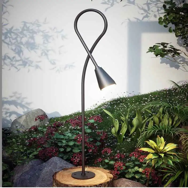 Waterproof Outdoor Landscape Courtyard Reed Lamp Villa Simple Lawn Lamp