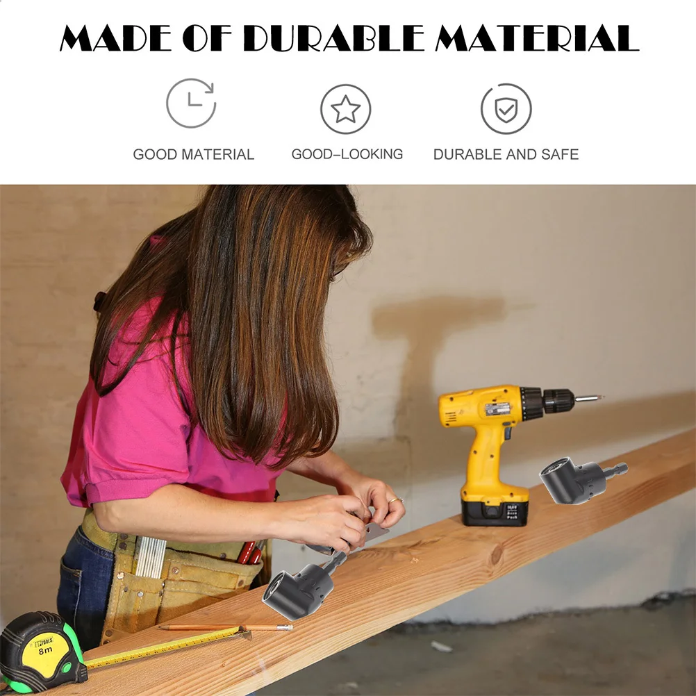 

2pcs Right Angle Drill Adapter 105 Degree Angle Attachment -Shank Screwdriver Alloy Steel Magnetic Extension Tool For Electric