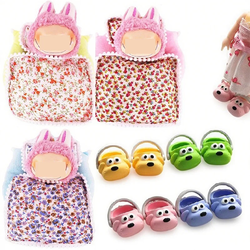 

Подвески для кровати Labubu, комплект из трех предметов, комплект постельного белья для куклы Labubu LBBYP01