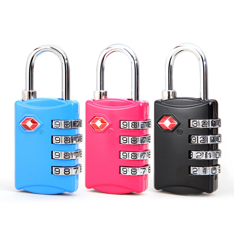 

Lintolyard Travel Products TSA Customs Lock Padlock Tsa309 Customs Password Lock Multi Purpose Four Digit BLACK FREE SHIPPING