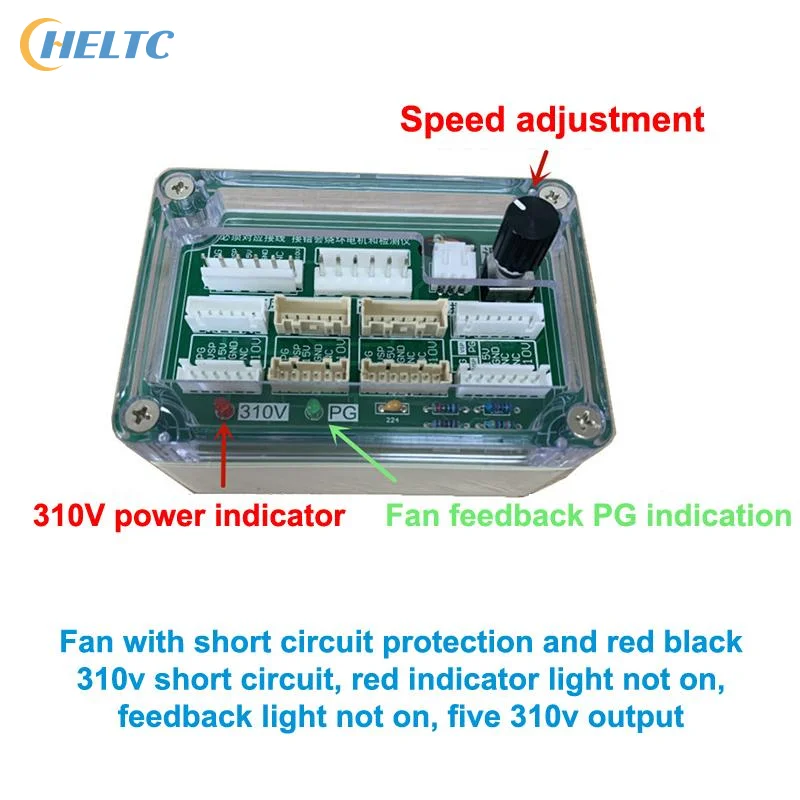

Air Conditioner 3-Wire/5-Wire DC Fan Motor Tester Short-Circuit Protection DC Protection Drive For HVAC Board Circuit Fan