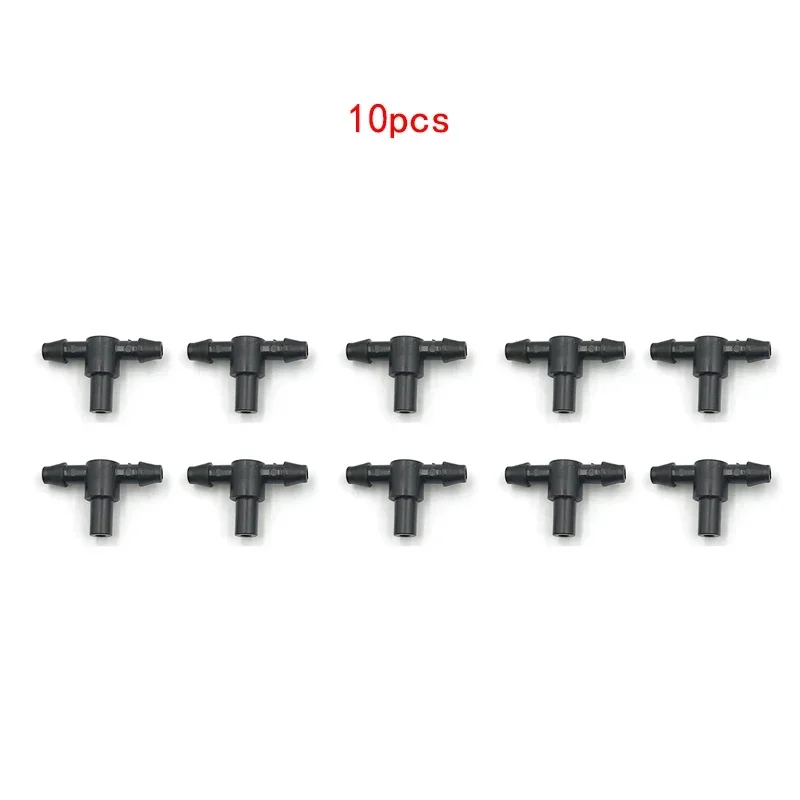 10/50Pcs Three-way Water Connectors Agricultural Irrigation Garden Lawn 4/7mm Water Hose Connector Drip Irrigation System