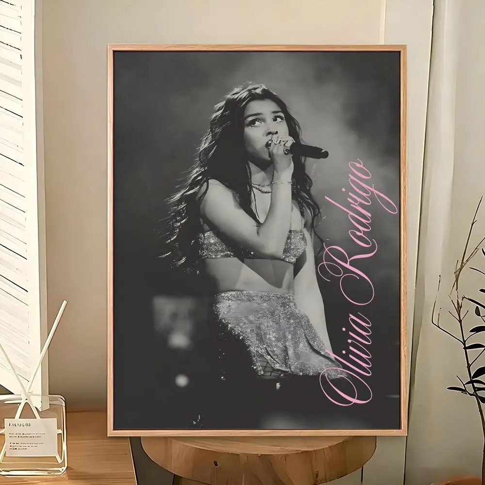 Musik Olivia Rodrigo Pop-Sängerin Poster PP Dekoratives Poster Wasserfester Druck Apartment Studentenwohnheim Büro Café Geschenk – Detail 12
