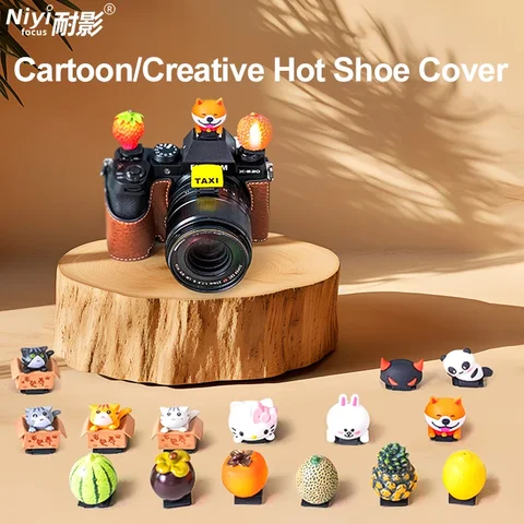 Пылезащитная мультяшная крышка для «горячего башмака» Пылезащитная крышка для «холодного башмака» для камер Nikon, Canon, Nikon, Sony, Fujifilm, Leica, Pentax, Panasonic камера Lumix отзывы - №12