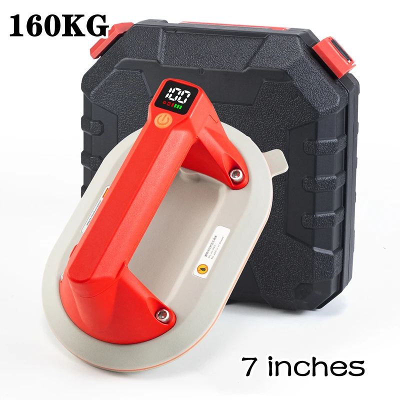 

7 Inch Suction Cup Electric Vacuum Suction Cup Ceramic Tile Glass Large Plate Heavy Duty Holder for Granite Tile Glass Lifting