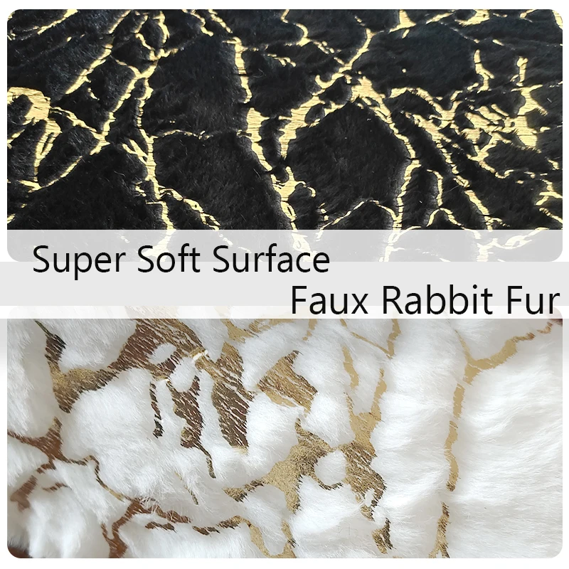 Faux Rabbit Fur Carpet For Living Room Side Table White Gold Marble Fluffy Rug Luxury Bathroom Mat Bedside Fur Mat For Bedroom