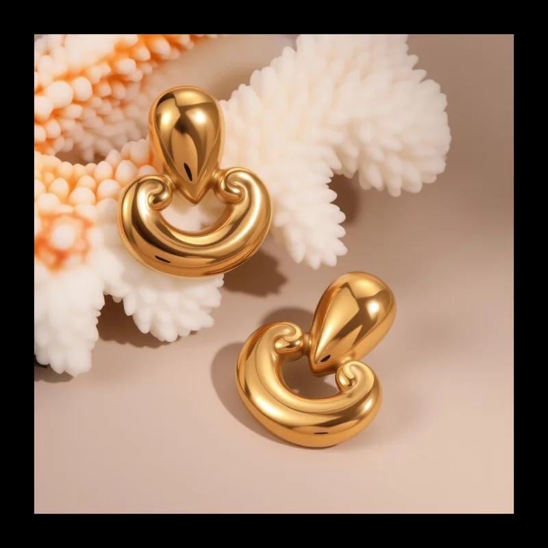 الرياح المعدنية الفرنسية الخفيفة الفاخرة الفولاذ المقاوم للصدأ مطلية بالذهب اللون الفضي مطابقة الشعور المتقدم #3