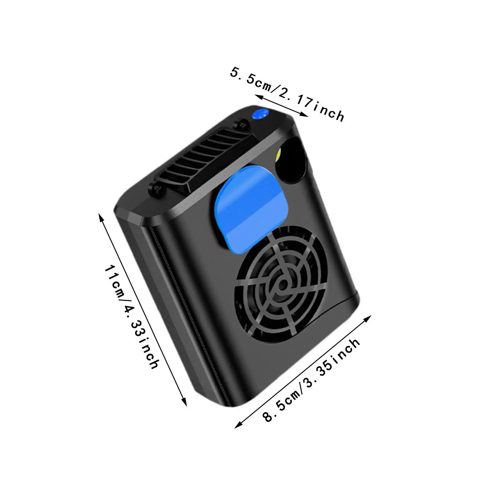 مروحة خصر متعددة الأغراض لتبريد سطح المكتب، مروحة رقبة معلقة عملية، 3 سرعات قابلة للتعديل للبستنة الخارجية، هدية مكتب الصيد