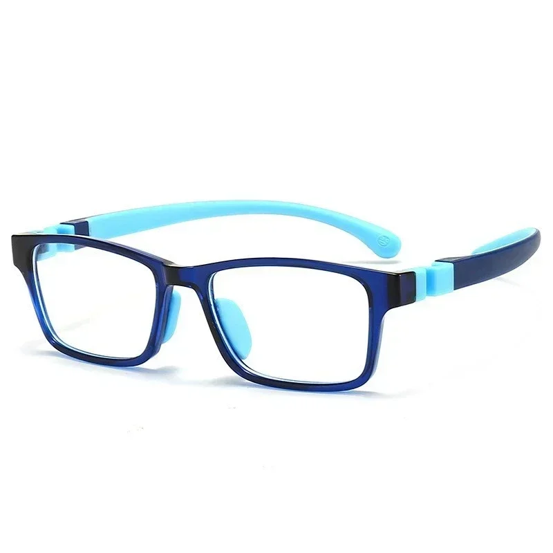 

Ретро квадратные очки TR90 по рецепту для детей, сверхлегкие удобные гибкие очки в оправе для близорукости для мальчиков и девочек