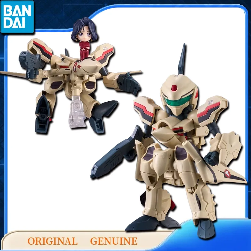 Bandai Original Genuine MACROSS PLUS TINY SESSION YF-19 Anime Action Figures Toys for Kids Gift Assembly Model Ornaments