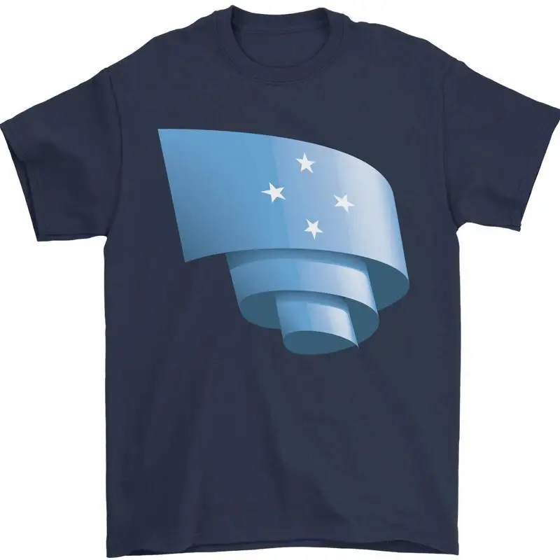 Krause Mikronesien Flagge Mikronesien Tag Fußball Herren 100% Baumwoll T shirt