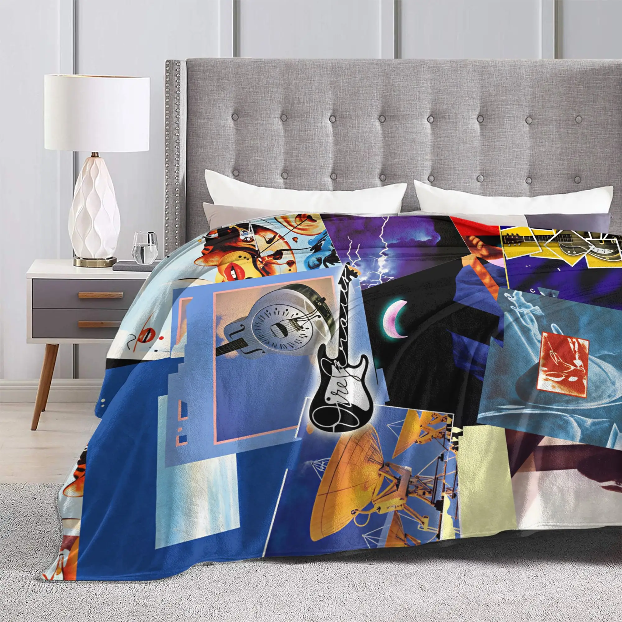 Soft Blankets Picnic Dire Straits Brothers In Arms Album Cover Throw Blanket  Flannel Bedspread Fashion Sofa Bed Cover