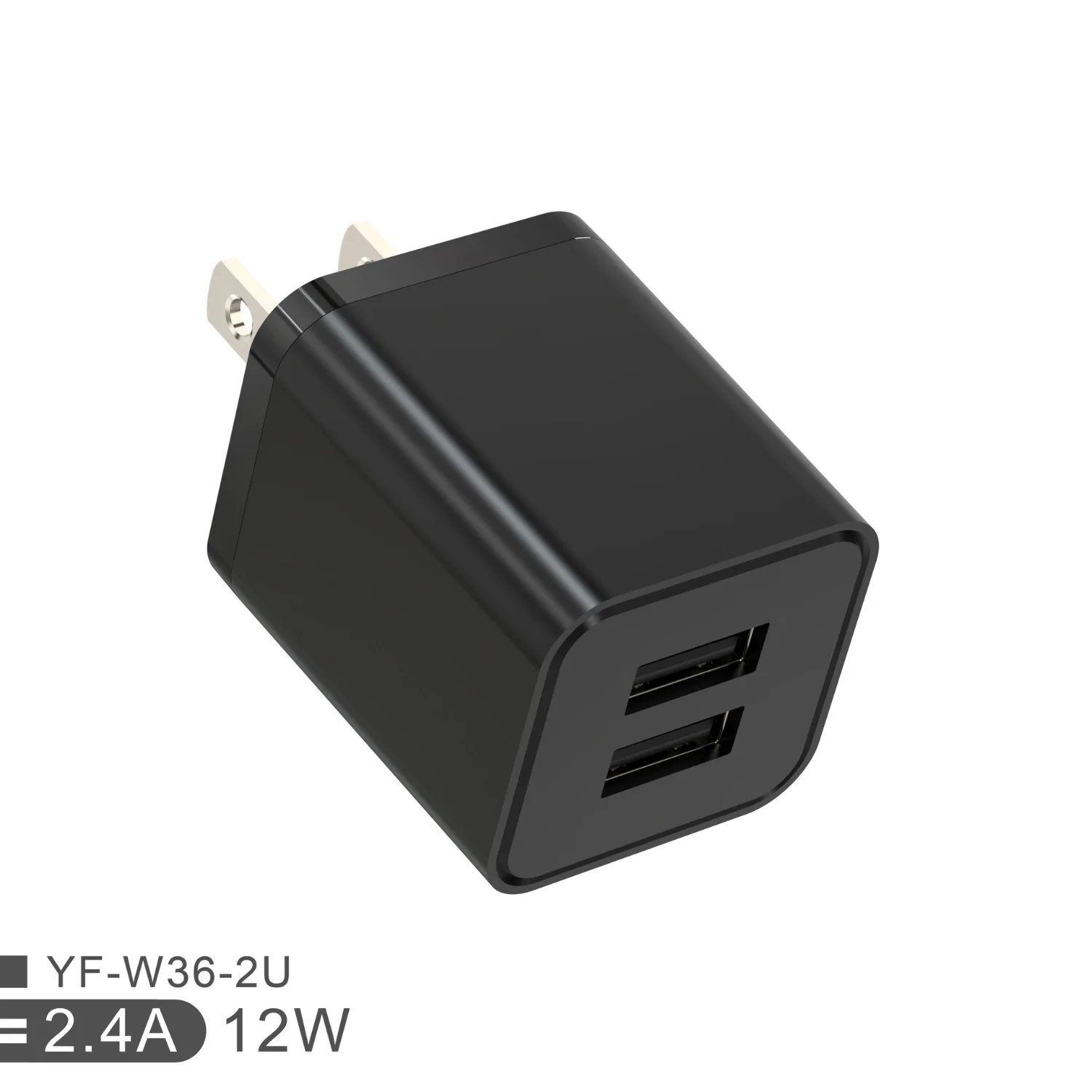 Mobile Phone Charger 5v2.1a Mini Dual Port Power Adapter US Standard Suitable for USB Charging Head